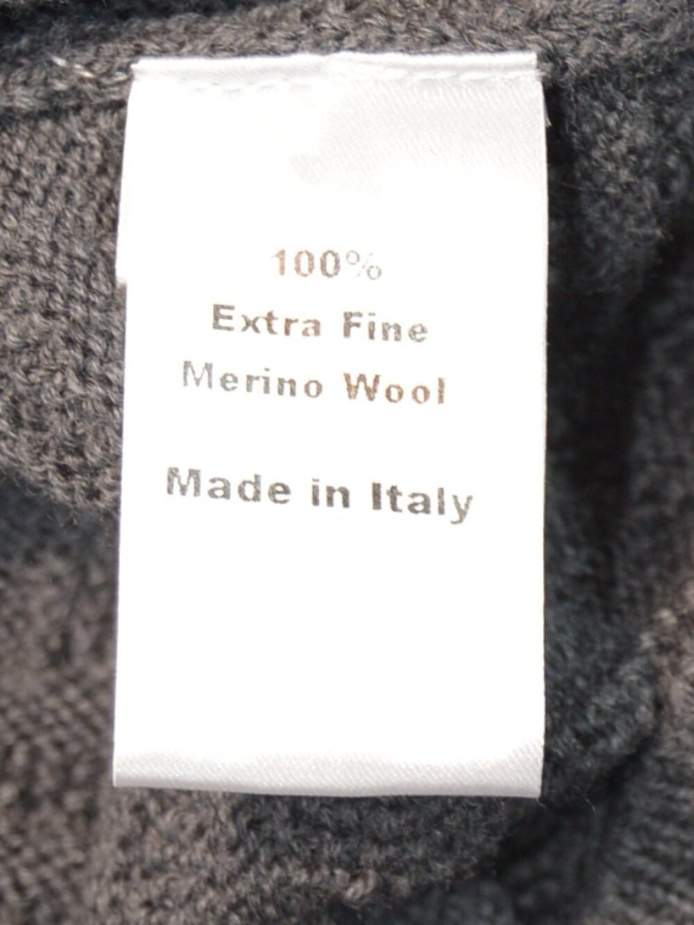 Ledbury Extra Fine Merino Gray Knit Sweater XXL Made in Italy -- See sizing note - Picture 3 of 4